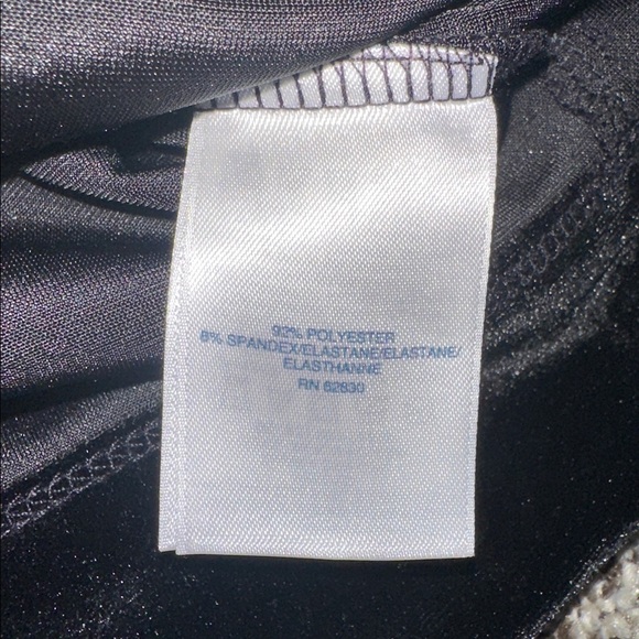 Lands' End Black Velvet long sleeved tunic large top - Picture 5 of 6